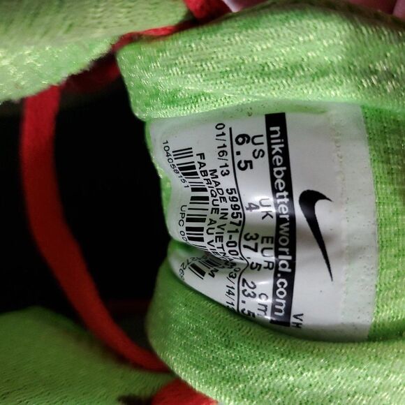 Nike Dual Fusion Lite Running Shoe Womens 7 Gray Neon Green Athletic Gym Sneaker - Picture 11 of 13